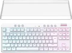 【在庫処分】Geekria キーボード カバー ケース 互換品 ロジクール Logicool G715 / G713 テンキーレス ワイヤレスメカニカルゲーミングキーボード 透明アクリルカバー 保護カバー（曇った）