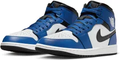 [ナイキ] エア ジョーダン 1 ミッド AIR JORDAN 1 MID ブルー/ホワイト/ブラック DQ8426-402 27.5cm [27.5 cm]