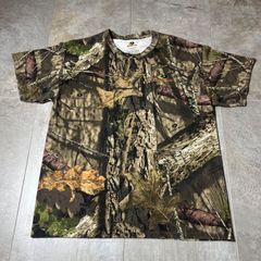MOSSY OAK  Tシャツ  リアルツリーカモ  L size  モッシーオーク  半袖  迷彩柄  ロゴ  ミリタリー  古着