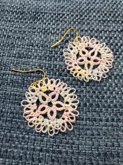 タティングレース　ピアス　グラデーション　No.9