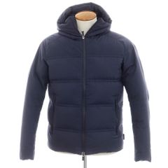 【中古】ヘルノ Herno Laminar GORE-TEX WINDSTOPPER ジップアップ ダウンジャケット ネイビー【サイズ46】【メンズ】