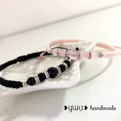 アンクレット or ブレスレット 天然石【ペアセット⑯】ハンドメイド