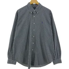 古着 ラルフローレン Ralph Lauren CLASSIC FIT ギンガムチェック 長袖 ボタンダウンチェックシャツ メンズXL相当/eaa536509
