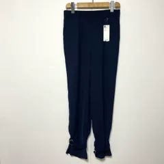 未使用 GU テーパードパンツ ネイビー L タグ付き腰ゴム