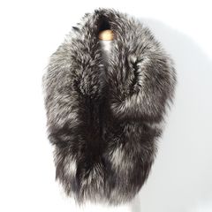 美品 SAGA FOX サガフォックス サガフォックス フォックスファー 最高級毛皮 ショール ブラウン ホワイト レディース 正規品 5-ZBF116