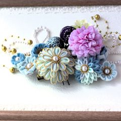❁つまみ細工和装髪飾り❁　成人式　卒業式　七五三　和装髪飾り　帯飾り　前撮り