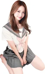 FjU セーラー服 制服 豪華フルセット 半袖 女子高生 JK制服 コスプレ衣装(ピンク,  S)のサムネイル
