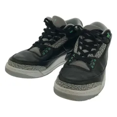 NIKE ナイキ AIR JORDAN 3 RETRO GREEN GLOW スニーカー CT8532-031 ブラック 29cm