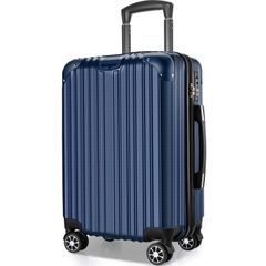 訳アリ】ネイビー Lサイズ TSAロック スーツケース キャリーバッグ 