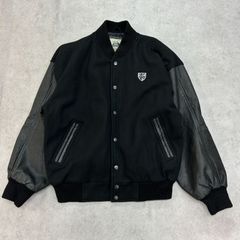 BURK'S BAY 無地 オールブラック 袖レザー スタジャン BURK'S BAY 無地 オールブラック 袖レザー スタジャン 【公式通販】