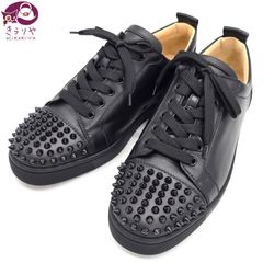 CHRISTIAN LOUBOUTIN クリスチャン・ルブタン 1130573 スパイク ローカット スニーカー 42 27㎝相当 ブラックカラー 箱 保存袋 替え紐 イタリア製