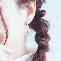 推し活 アクセサリー 概念グッズ イヤリング 痛くない ハート おしゃれ 大ぶり レディース 【 ハートウイング 白 ホワイト 】