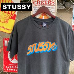 OLD STUSSY ステューシー USA製 グラフィック ロゴ 両面 プリント Tシャツ Mサイズ 黒 ブラック 10687