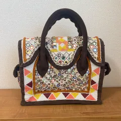 Carving Tribes　カービングトライブス　レア　刺繍ハンドバッグ