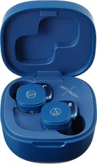 オーディオテクニカ ATH-SQ1TW (Bluetooth 対応) 完全ワイヤレスイヤホン / Bluetooth5.0 / 急速充電対応 / IPX4防水規格 / 最大19.5時間再生 / 低遅延 / Fast Pair対応 / マル [ブルー] [単品]
