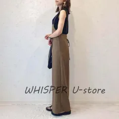 サロペットパンツ レディース オールインワンパンツ キャミサロペ キャミパンツ ワイド シンプル マキシ 楽ちん　割引5