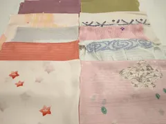 平和屋着物＊夏物　和装小物　帯揚げ10枚　全て正絹　未使用品あり　逸品　DAAP5392by
