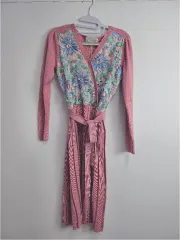 ジュエリー フラワー ニット プリーツ ONE PIECE