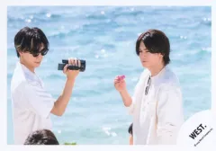 【中古】生写真(STARTO) WEST./藤井流星・小瀧望/横型・上半身/シングル「ハート / FATE」MV＆ジャケ写オフショット/公式生写真