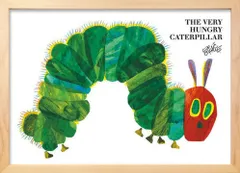 絵画 はらぺこあおむし(The Very Hungery Caterpillar) エリック・カール(Eric Carle)/額入り 癒やし プレゼント ギフト アートパネル ポスター アートフレーム Mサイズ おしゃれ 壁掛け 絵