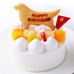 犬用ケーキ ホール型 バースデーケーキ ビスケット付き 誕生日 犬 イベント　お祝い　記念日