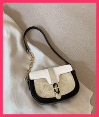 【おしゃれ】 ミニショルダーバッグ 斜めがけカバン配色 ミニバッグ 可愛い/おしゃれ鞄2way/コンパクト 高級感 レディース PUレザー レトロ 肩掛け おすすめ おしゃれ　人気 上品 1YLXMSI-003