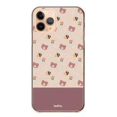 iPhone12 Pro Max ケース カバー アイフォン12 プロマックス スマホケース ハードケース うさぎ 猫 ネコ くま ひよこ 熊 こども キッズ 子供 かわいい パターン チューリップ カラー04