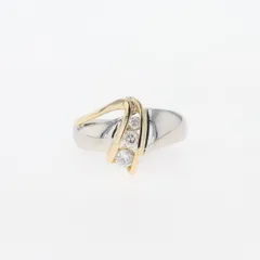 メレダイヤ デザインリング プラチナ WG ホワイトゴールド 指輪 リング 