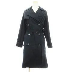 ダブルスタンダードクロージング ダブスタ DOUBLE STANDARD CLOTHING トレンチコート 中綿 ジャケット ロング ライナー ベルト 付き 紺 ネイビー 34 XS位 ■SM1のサムネイル