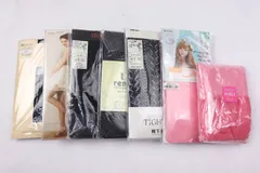シャルルジョルダン レノマ 靴下屋他 タイツ/レギンス等 7点セット 未使用 M-L まとめて 大量 まとめ売り レディース 【中古】