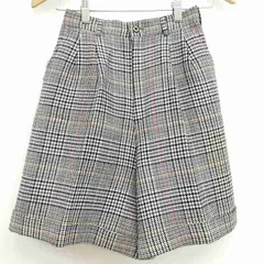 バーバリーズ Burberrys グレンチェックキュロット ハーフパンツ ウール ブラウン系 Mのサムネイル