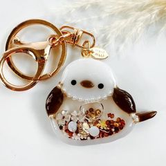 ✿︎ シマエナガちゃん ✿︎ シャカシャカ キーホルダー 雪の妖精