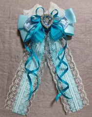 【推し活グッズ ハンドメイド】ペンライトリボン ペンラリボン キンブレリボン ハンドメイド キングブレード 青41