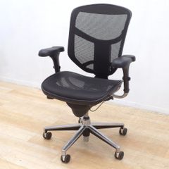エルゴヒューマン Ergohuman エンジョイ ENJOY 肘付きオフィスチェア ブラック 事務椅子 ハイバック メッシュ EG17578 中古オフィス家具