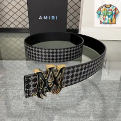 【今日特価】AMIRI ダブルフェイスレザーベルト-1