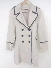 ◇ ◎ INGNI イング パイピング 長袖 トレンチ コート サイズM ベージュ ブラック レディース  【中古】 【1206230005214】のサムネイル