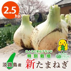 【あさひ】2.5kg 淡路島産 新たまねぎ わせ品種 ひょうご安心ブランド 特別栽培