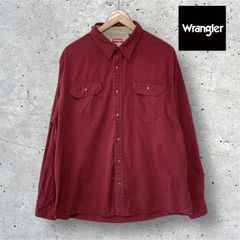 ラングラー　Wrangler　ボルドー　長袖　シャツ　サイズXL