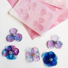 シリコンモールド　花　花びら　花柄　フラワー　アクセサリー　レジン