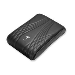 ◆テスラ TESLA◆ブラック◆アームレストマット コンソールボックスパッド 形状記憶 肘置きカバー 収納ボックスマット 革製 高めパッド