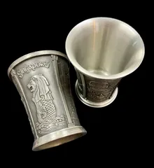 【気品  素敵】錫ペアショットグラス LEGENDS PEWTER 97% Tinのサムネイル