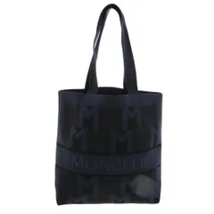 【美品】MONCLER モンクレール MONOGRAM モノグラム トートバッグ 5D00009 ハンドバッグ ネイビー Navy used:A【中古】