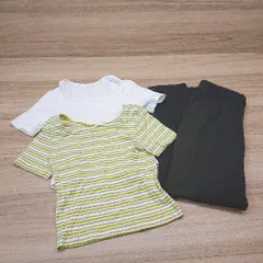 ◇ 《 GU ジーユー まとめ売り3点セット サイズM ボーダー カットソー スラックス レディース 》 E  【1309250044499】