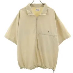 FREAK'S STORE フリークスストア 半袖 ハーフジップ ナイロンジャケット M ベージュ メンズ 古着のサムネイル