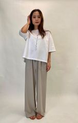 半袖Tシャツ 38サイズ ガノッシュ 257-81271 春 夏 30代 40代 50代  レディース カジュア ganosch lady