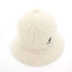 カンゴール アンゴラ ファー バケット ハット  白 KANGOL メンズ