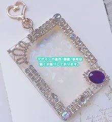 3【キーホルダー型トレカデコ】B8サイズ　硬質ケース　ぱしゃこれ/クリアカード/メタルカード等対応　キーホルダー　ロゼット　痛ロゼット