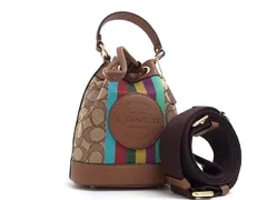 ■新品■未使用■ COACH コーチ C5639 シグネチャー キャンバス×レザー 2WAY ハンドバッグ ショルダー ブラウン系 AU9808