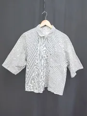 ◇ ⊂ ジャーナルスタンダード レリューム ペイント ストライプ 長袖 シャツ サイズL ホワイト ネイビー系 メンズ E  【1507160004743】