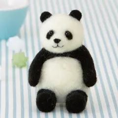 にっこりパンダのマスコット手作りキット フェルト手芸 ぱんだ